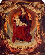 Master of Moulins Coronation of the Virgin oil